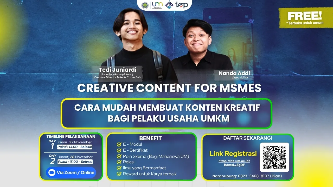 Waktu Saya Sharing Soal Konten Kreatif untuk UMKM